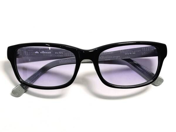 エレッセ ellesse サングラス UVカット ★ セルフレーム 黒 むらさき ★ グラデーションカラー 紫外線カット