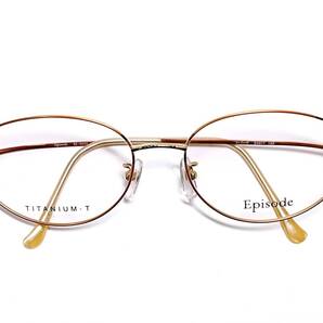 エピソード Episode メガネ ★ チタン 軽量 オレンジ 日本製 ★ 女性用 メガネフレーム 眼鏡
