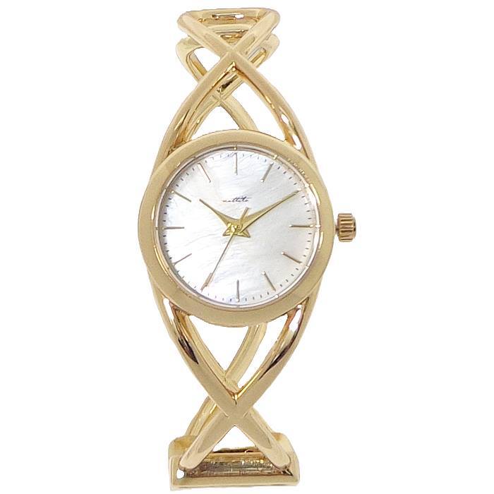 【新品電池】PEARL シェル カメオ ゴールド バングル レディース 腕時計 グッチGUCCI 1500L バングルウォッチ レディース腕時計 ゴールド