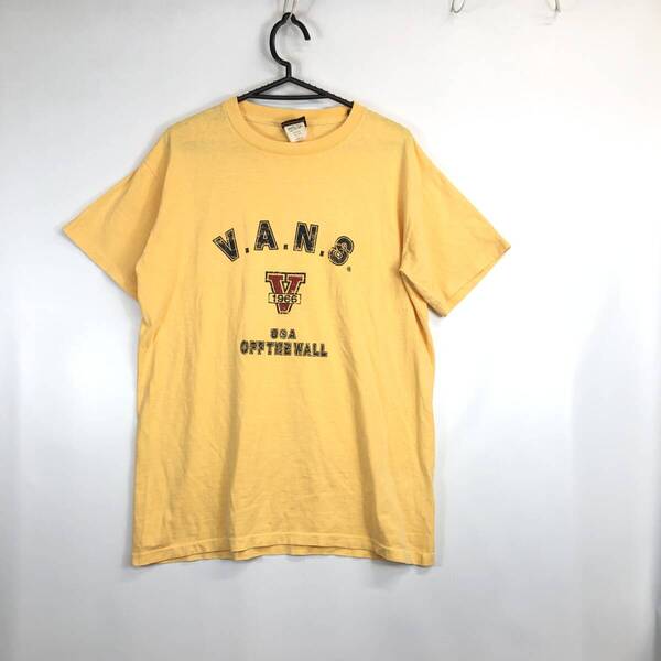 90s バンズ VANS 半袖Tシャツ USA製 コットン シングルステッチ Mサイズ
