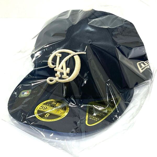 未使用 NEW ERA ニューエラ キャップ 59FIFTY Frosty 60503052 ロサンゼルス・ドジャース 海外限定 日本未発売 ネイビー サイズ8(63.5cm)