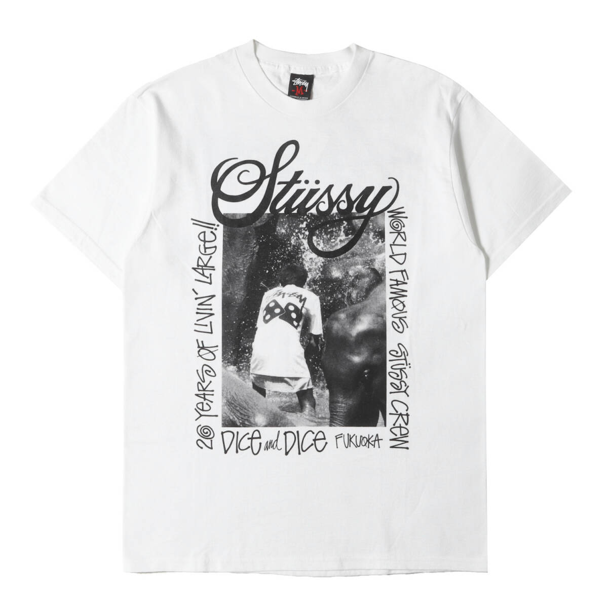 STUSSY 'LAURA TEE'Tシャツ ローラ フォト 黒 ブラック M