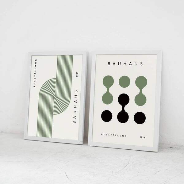 A3アートプリント2枚セット | ポスター | バウハウス | オマージュ | ミニマル | BAUHAUS | シンプル | お洒落 | 抽象 | リビング | 北欧