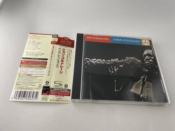 帯付き インプレッションズ SHM-CD CD ジョン・コルトレーン Hチ-04! 中古