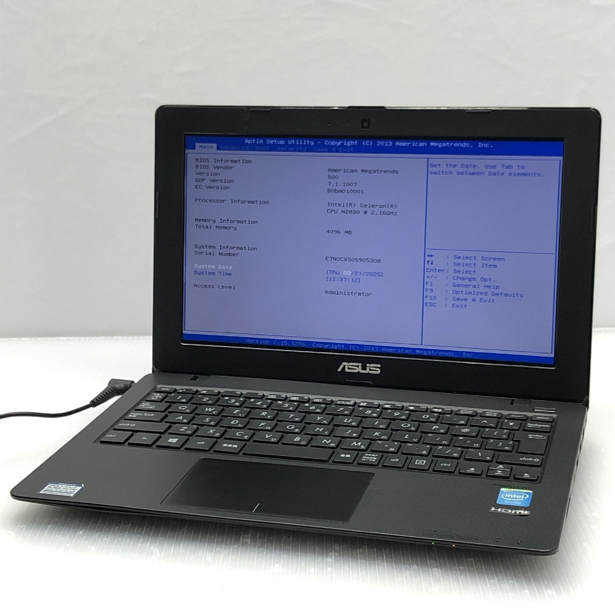 ASUS ノートパソコン x200m 黒色 ASUS X200M 10.5
