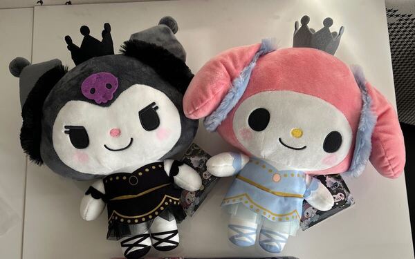 ゆるかわ サンリオ マイメロ クロミ Lぬいぐるみ SWAN LAKE ぬいぐるみ マイメロディ