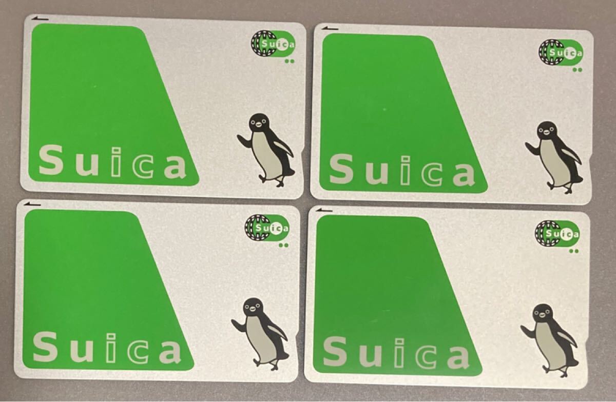 Suica スイカ 無記名 交通系ICカード 4枚 - メルカリ