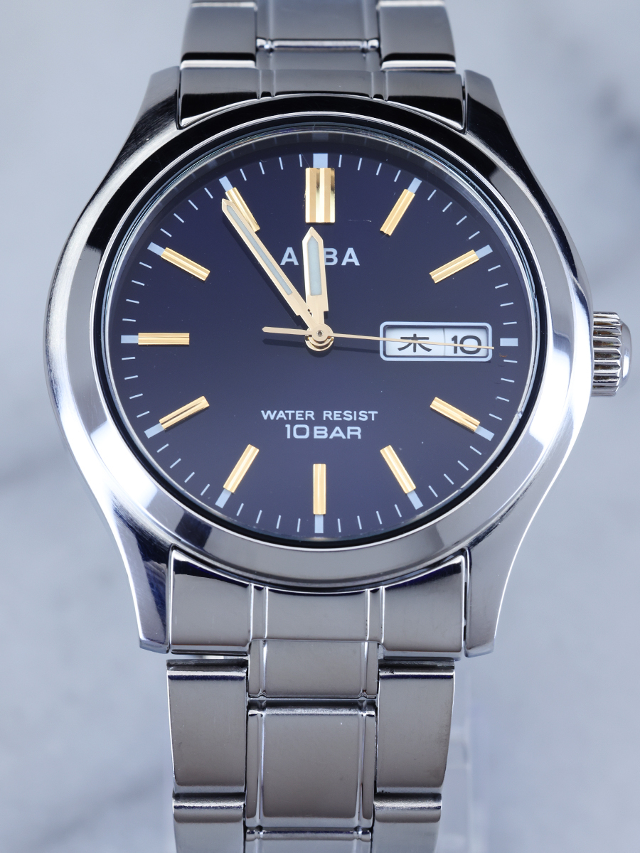 Seiko Alba 7N43-K001 Men's Quartz Watch 35mm Silver Dial 10
