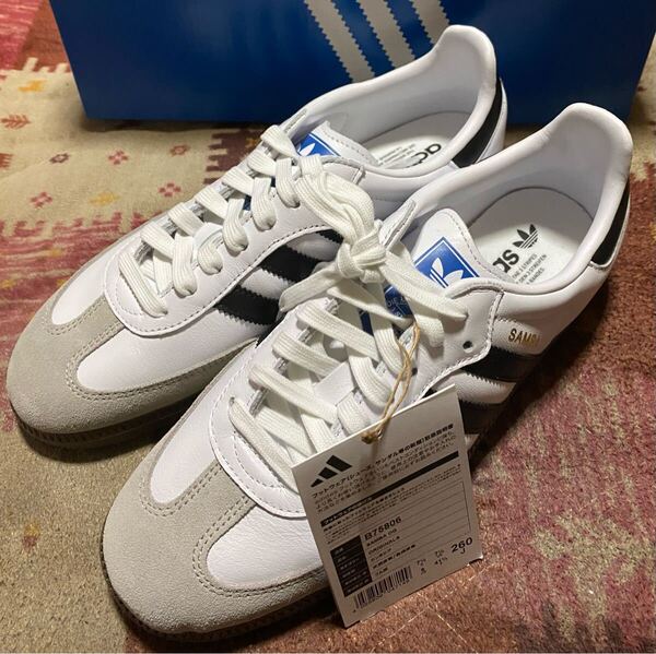 adidasサンバOG WHT/BLK/GRNT新品未使用品 26cm☆