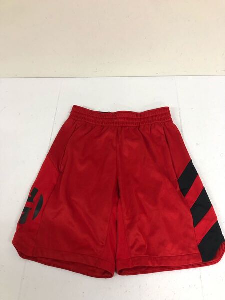 送料無料★adidas アディダス★ジャージ ハーフパンツ サッカーウェア サッカーパンツ★XOサイズ★赤#70425sj136