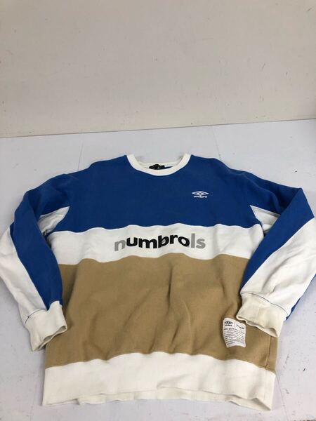 送料無料★NUMERALS ヌメラルズ umbro アンブロ★スウェットトレーナー スウェットシャツ★Lサイズ#70430sNj123