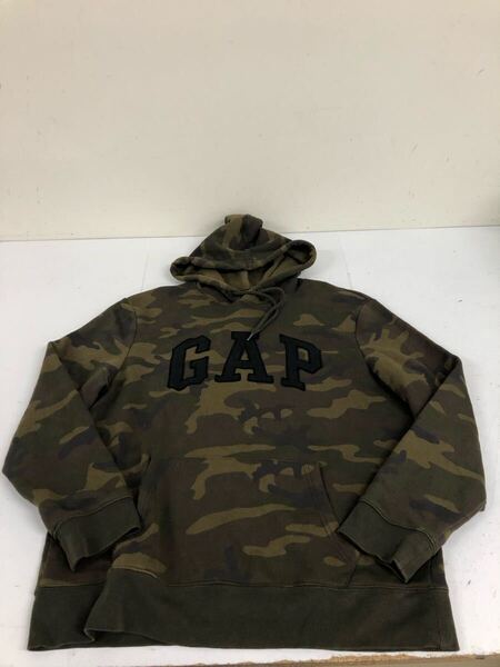 送料無料★GAP ギャップ★迷彩柄パーカー スウェットパーカー スウェットプルオーバー★メンズ Lサイズ 裏起毛パーカー#70430sj122