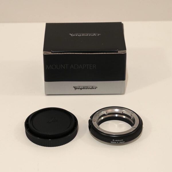 未使用 Voigtlander フォクトレンダー VM E-Mount Adapter II マウントアダプター 2 Leica ライカ Mマウント→ Sony ソニー Eマウント