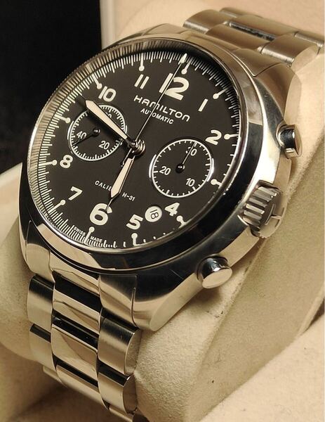 送料込み HAMILTON Khaki Pilot Pioneer Automatic Chrono ハミルトン カーキ パイロット オートマチック 自動巻き 腕時計 ジャズマスター