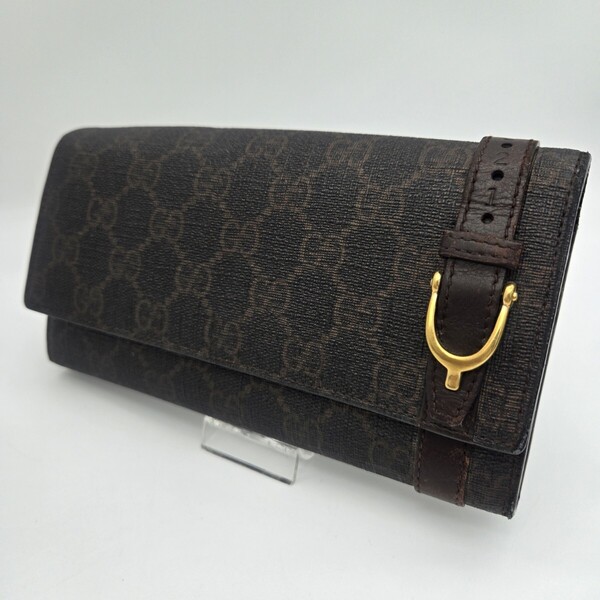 GUCCI グッチ 長財布 財布 GGスプリーム ベルト 金具