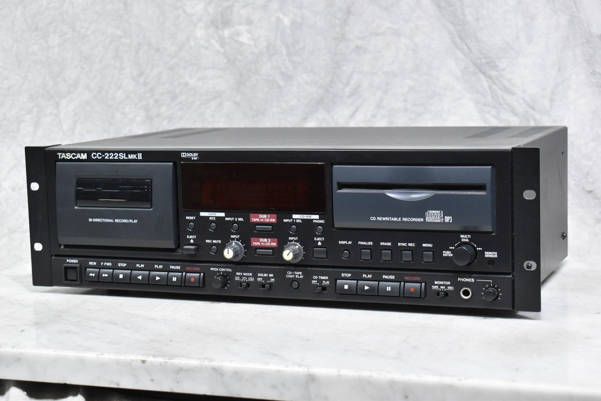 Yahoo!オークション -「tascam cc-222」(CDデッキ) (オーディオ Yahoo!オークション -「tascam cc-222」(CDデッキ) (オーディオ