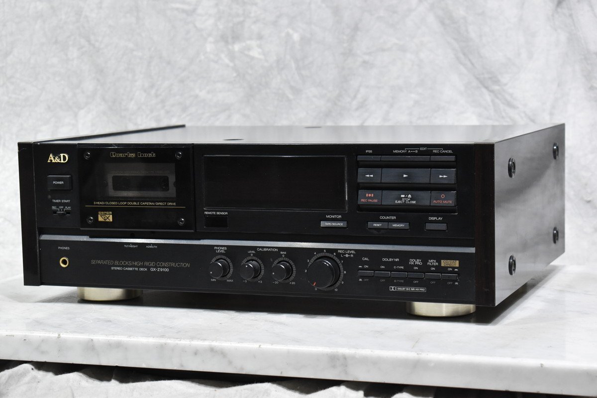 A&D カセットデッキ GX-Z9100 エー・アンド・デイ 取説付き