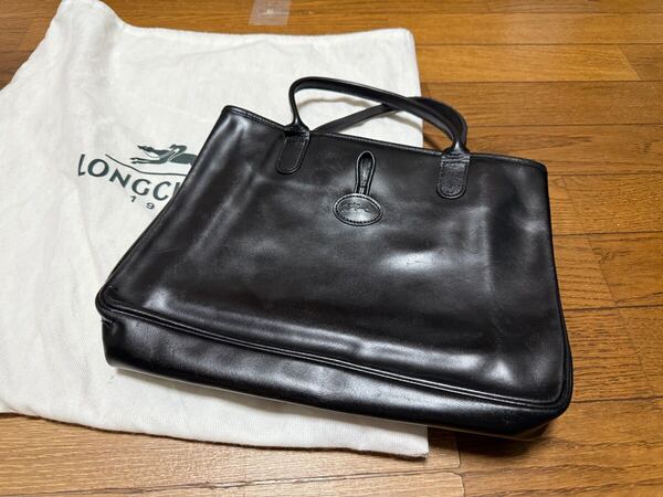 ロンシャン LONGCHAMP トートバッグ ハンドバッグ カバン かばん 鞄 ビジネス フォーマル レザー 黒 ブラック