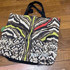 ジャストカヴァリ Just cavalli トートバッグ エコバッグ カバン かばん 鞄 アニマル レオパード 豹柄