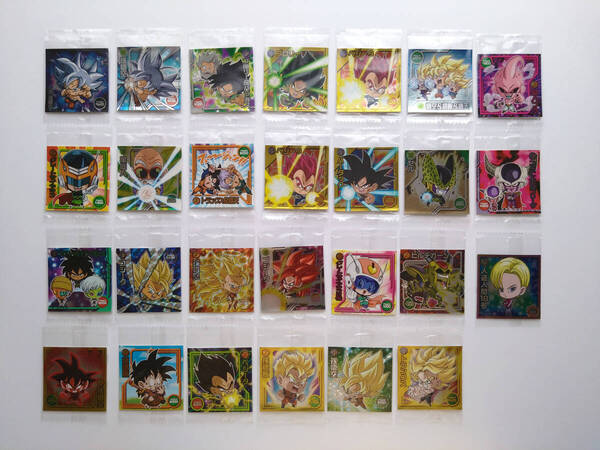 即決 送料込み 透明パック未開封 ドラゴンボール 超戦士 シール ウエハース 27枚セット シリーズW10~W15