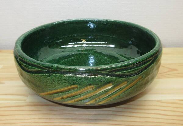【逢絢亭・新品】茶道具 水屋道具 灰器 青楽 風炉用 松楽窯 紙箱入り