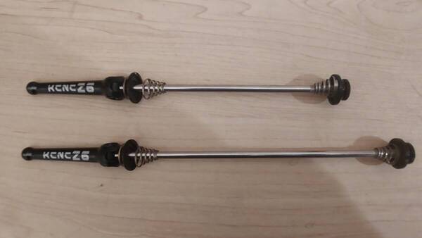 KCNC Z6 軽量クイック スチールシャフト クロス/MTB用 100mm/135mm 黒 未使用 ゆうパケット/ネコポス送料無料