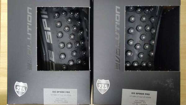Schwalbe ICE SPIKER PRO EVO シュワルベ アイススパイカー プロ エヴォ クリンチャー 27.5(650B)×2.25 未使用/2本セット 送料無料