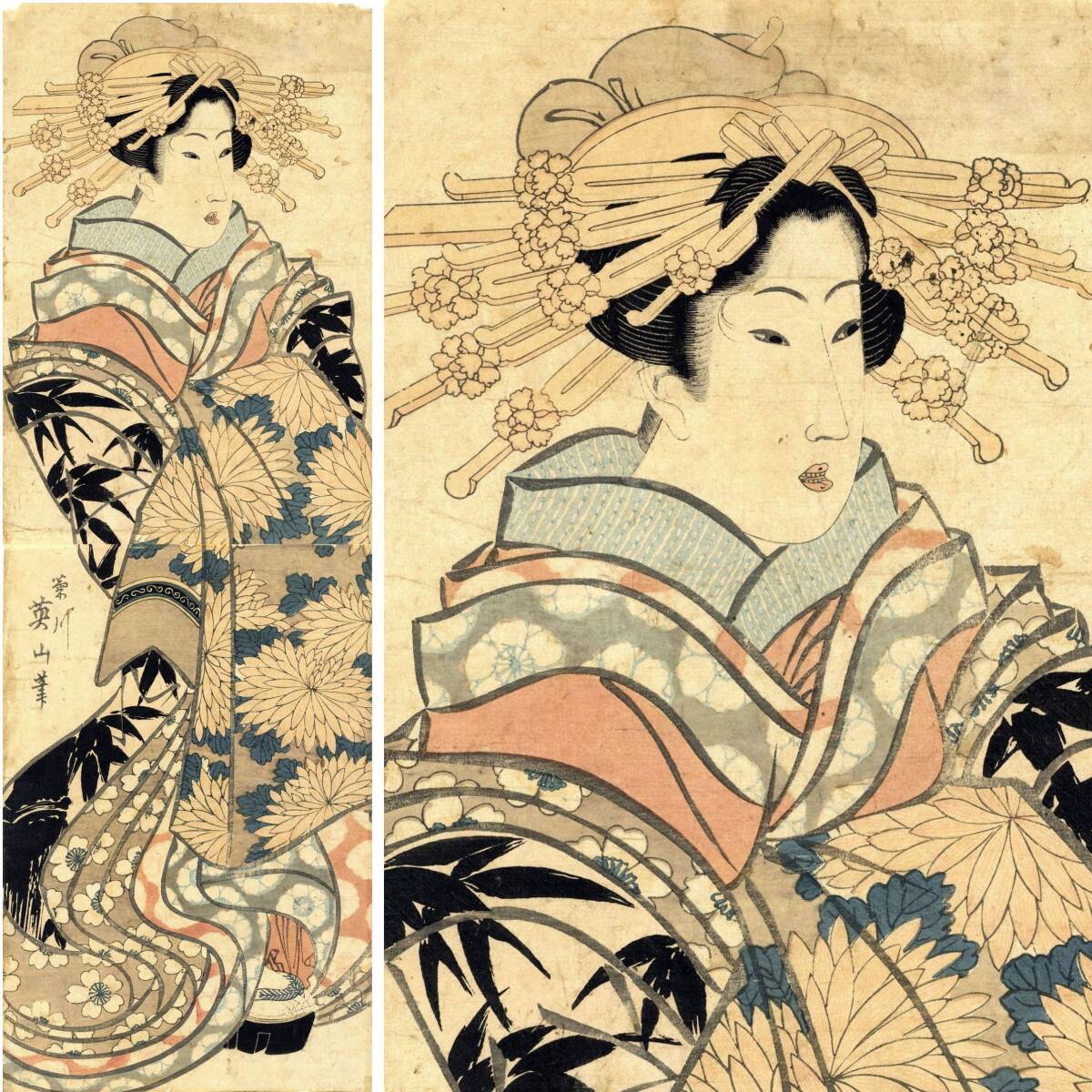 Yahoo!オークション -「花魁」(美人画) (浮世絵、版画)の落札 Yahoo!オークション -「花魁」(美人画) (浮世絵、版画)の落札
