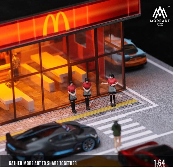 新作 MoreArt 1/64マクドナルド クルードール 3体セット フィギュア