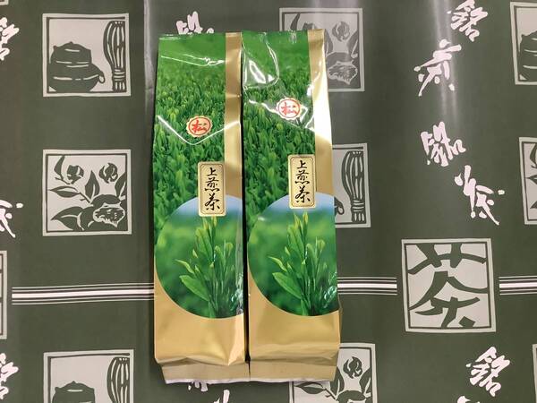 新茶入荷、九州銘茶シリーズ 玉露入り福岡産八女茶・上煎茶(松)2本セット 170g入り×2本セット 大阿蘇の森