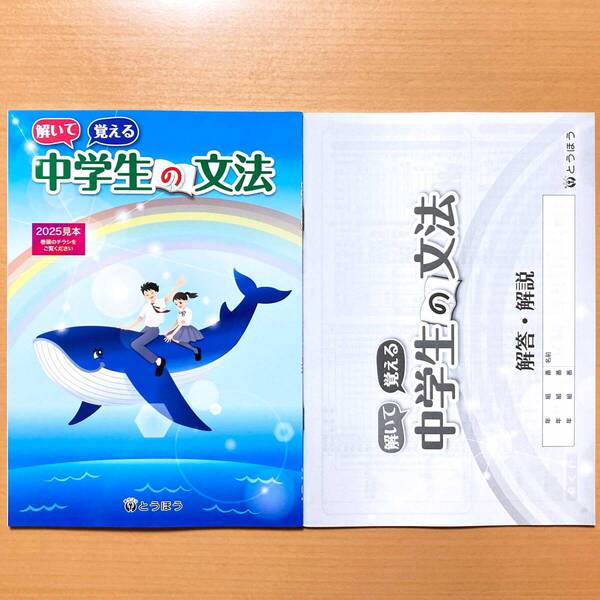 2025年度版「解いて覚える 中学生の文法 解答・解説付き【教師用】」とうほう 東京法令出版 国文法 ワーク 国語.