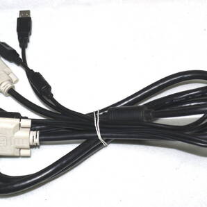 パソコン・CRT等周辺機器接続ケーブル1.9m DVIコネクタ/3.5mm4極ミニプラグ/USB-A⇔DVIコネクタ/3.5mm4極ミニプUSB/USB Standard-B