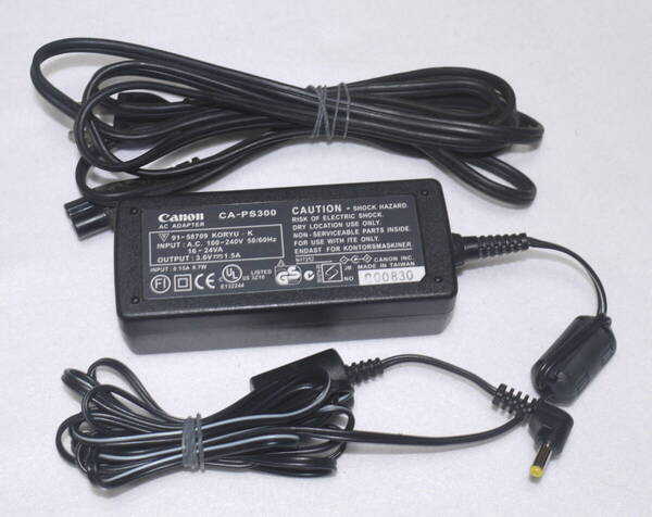 Canon ACアダプター CA-PS300 DC3.5V 1.5A 動作品