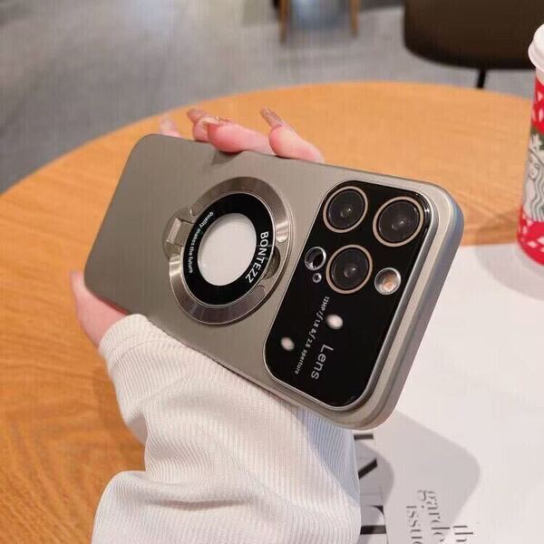 iPhone 16 Pro max ケース アイフォン16 プロ マックス ケース iPhone16 pro max カバー レンズ保護 スタンド付き MagSafe充電 選べる6色 g