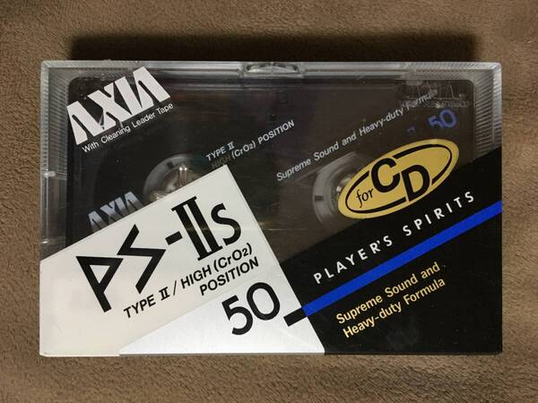 【 送料無料!・希少な1988年発売商品!・未開封品!】★AXIA カセットテープ◇PS-Ⅱs 50・PLAYER'S SPIRITS◇ハイポジ/富士写真フィルム★