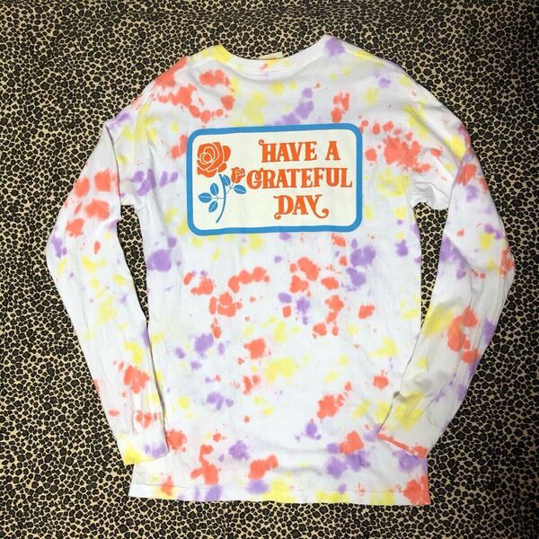 HAVE A GRATEFUL DAY 長袖 Tシャツ タイダイ ロンT M ハブアグレイトフルデイ GO WEST