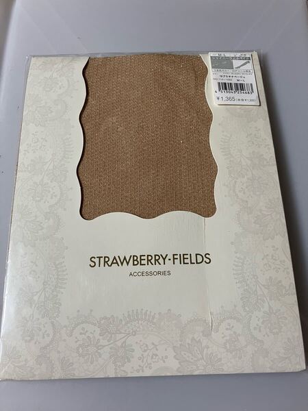 【送料無料】 strawberry-fields accessories シャイニーラメオペイク プラチナベージュ 50デニール タイツ 光沢 ブライト ナイガイ tights