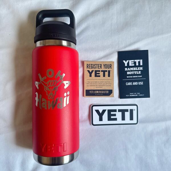 YETI ボトル ALOHA ランブラー 26オンス ハワイ限定 イエティ 赤