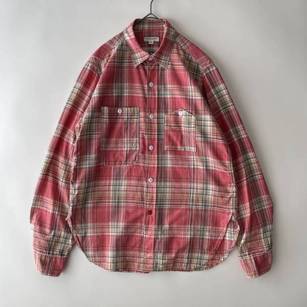 ENGINEERED GARMENTS -WORK SHIRT- size/S (ja) エンジニアードガーメンツ ワークシャツ チェック レッド 山ポケ ガチャ アメリカ製