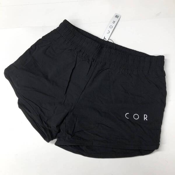 タグ付き COR コアアパレル インナー付き ナイロンショーツ ブラック Mサイズ カネキン