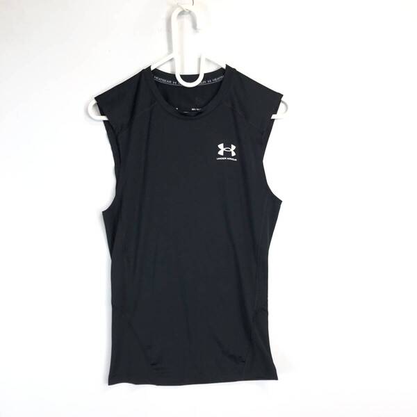 UNDER ARMOUR アンダーアーマー インナーコンプレッションスリーブレスシャツ 1361522 ブラック Mサイズ