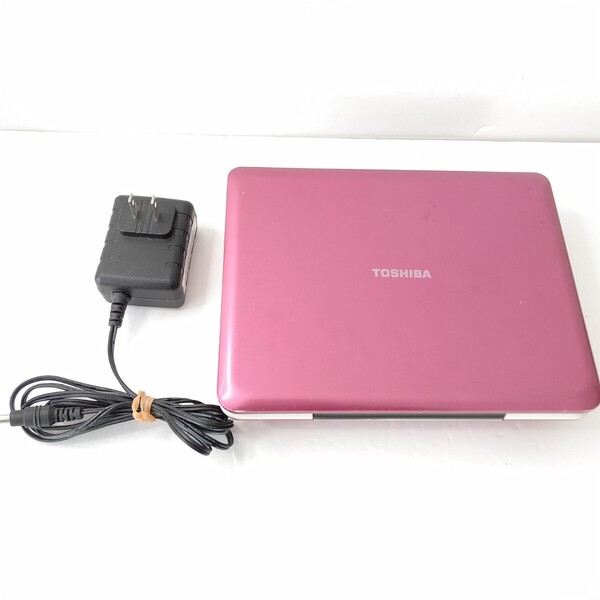東芝 7型 ポータブルDVDプレーヤー 美品 充電式 AC ピンク セット