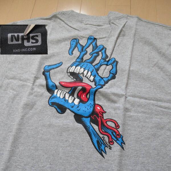 ★即決送込★新品 M santacruz スクリーミングハンド サンタクルズ パウエル ZORLAC ゾーラック pushead グレー Tシャツ 半袖 xl tee