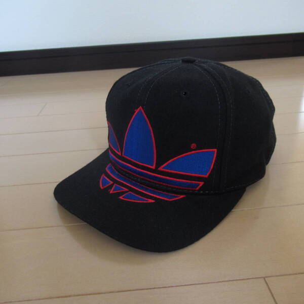 ★即決送込★レア 90s vintage adidas cap 帽子 キャップ アディダス ビンテージ ヴィンテージ トレフォイル run dmc ビッグトレフォイル