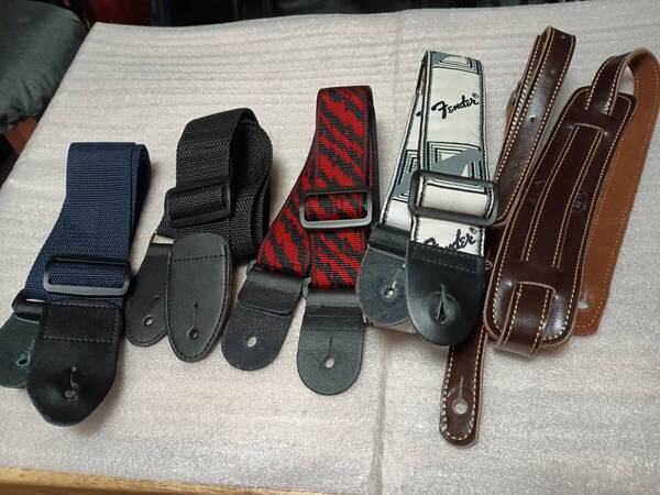 ストラップ 5種 中古品 FENDER PLANET WAVES SOLDIER STRAP