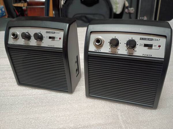 E.D.GEAR EDA7 2個セット 中古品 ギターアンプ 電池駆動