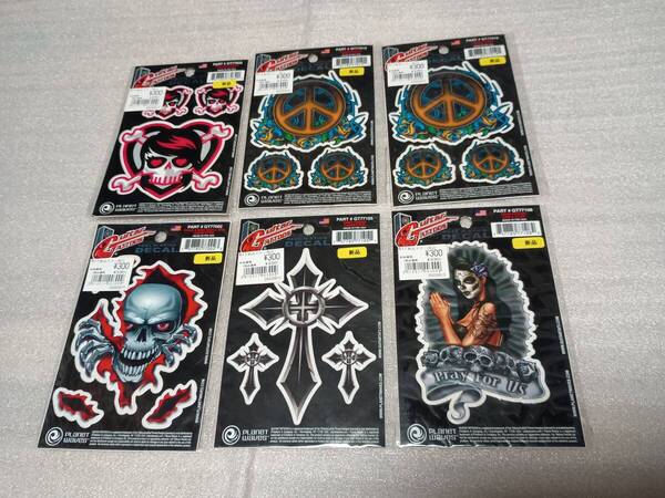 Planet Waves by D'Addario Guitar Tattoo 5種 6品 未使用品 ステッカー シール