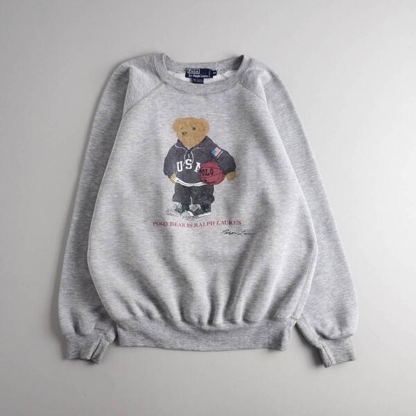 ラルフローレン Ralph Lauren 正規品 スウェット トレーナー ポロベア グレー メンズ 美品