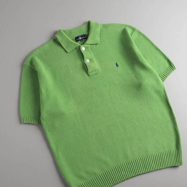 ラルフローレン Ralph Lauren 正規品 サマーニット 半袖 ピスタチオカラー レディース 美品