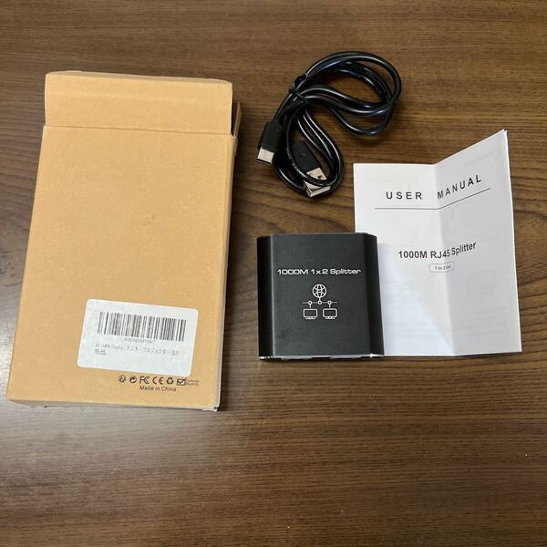 704p0409☆ LAN 分配器 1入力2出力 SP918 高速1000Mbps RJ45